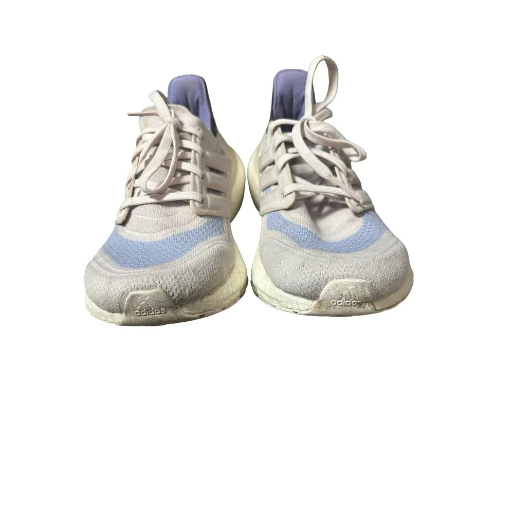 Adidas Ultraboost 21 Womens‎ Running Shoes Size 8.5 Lilac Blue S23840